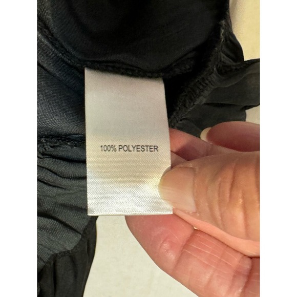 GB Dillard's Black Long Sleeve Ruffle Tiered Mini Dress - Women's XL - Picture 7 of 10